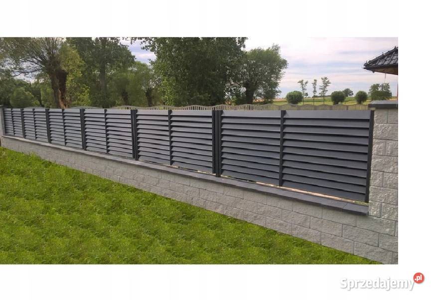 Elegancka Brama Przęsło Ogrodzenie Żaluzja NA wielkopolskie Golina