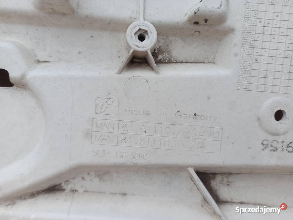 MAN TGX E6 EURO 6 MASKA GRILL ATRAPA 81611106095 części blacharskie Bieleń
