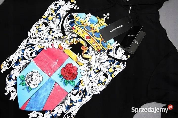 Nowa Bluza DG Dolce Gabbana Hoodie Men Print Szczecin