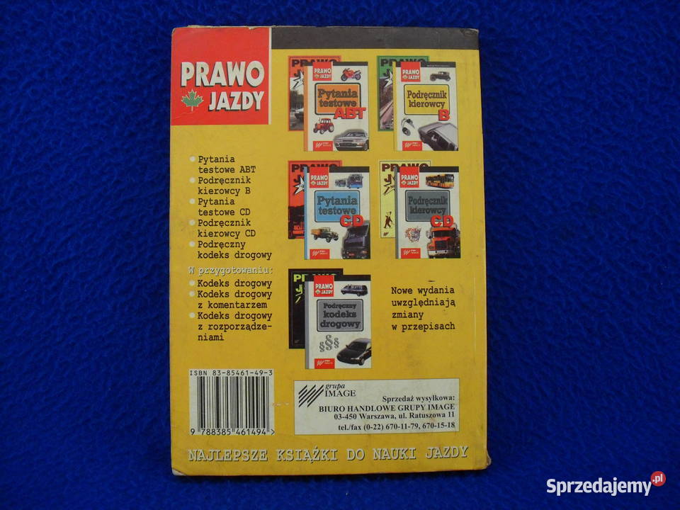 Książka do nauki na prawo jazdy Bielawa