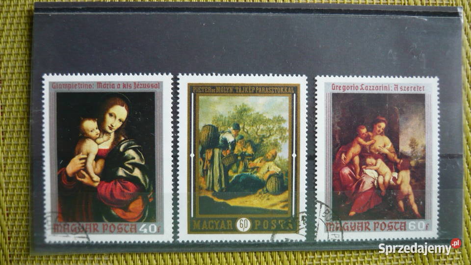 Znaczki Węgry malarstwo śląskie Myszków