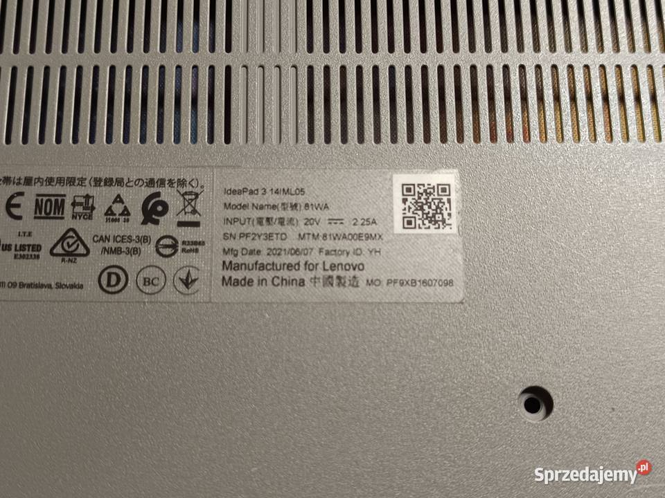 Lenovo IdeaPad 3 14IML05 NOWA MATRYCA sprawna Radomsko