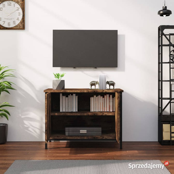 Szafka pod TV przydymiony dąb 60x35x45 WM826297 Warszawa