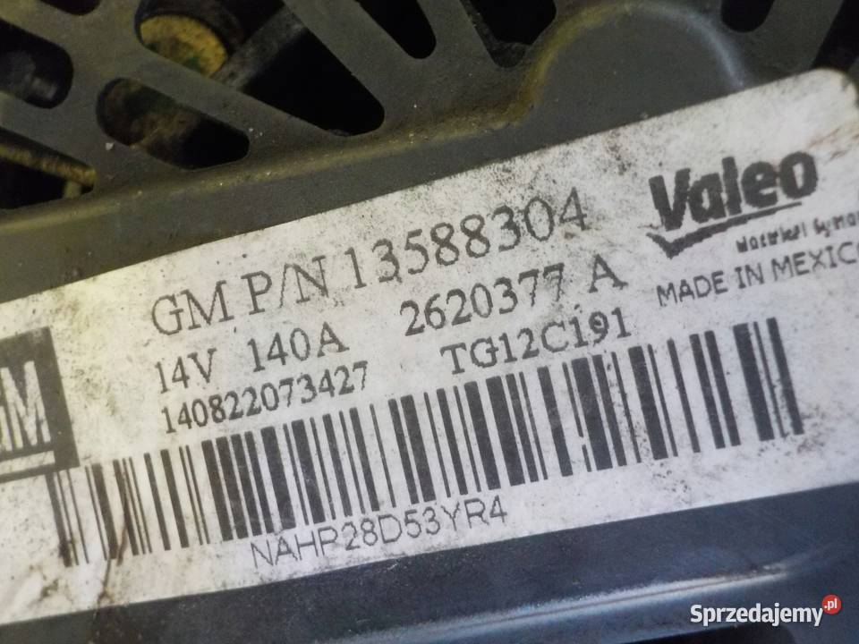 MOKKA ASTRA ZAFIRA 16 16V B 15r 116 A16XER Suków