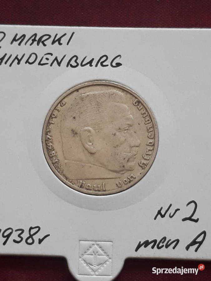 2 Marki Paul von Hindenburg 1938 r men A 2 Konin