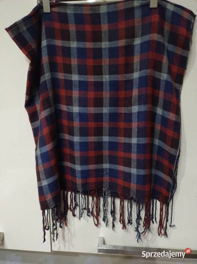 Szalik dwustronny w kratkę i z konikami Lublin sprzedam