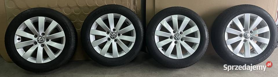 Alufelgi r16 5x112 VW z oponami Dunlop Sport All Samochodowe