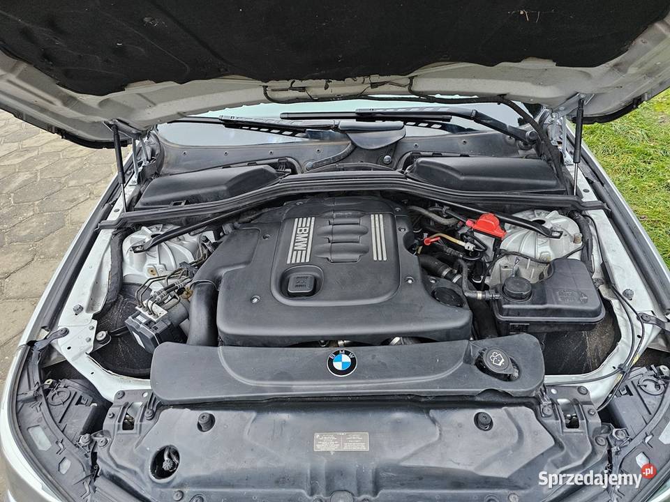 BMW 525d E60 20 163 2006 r Bogate Wyposażenie centralny zamek Ostrów Wielkopolski
