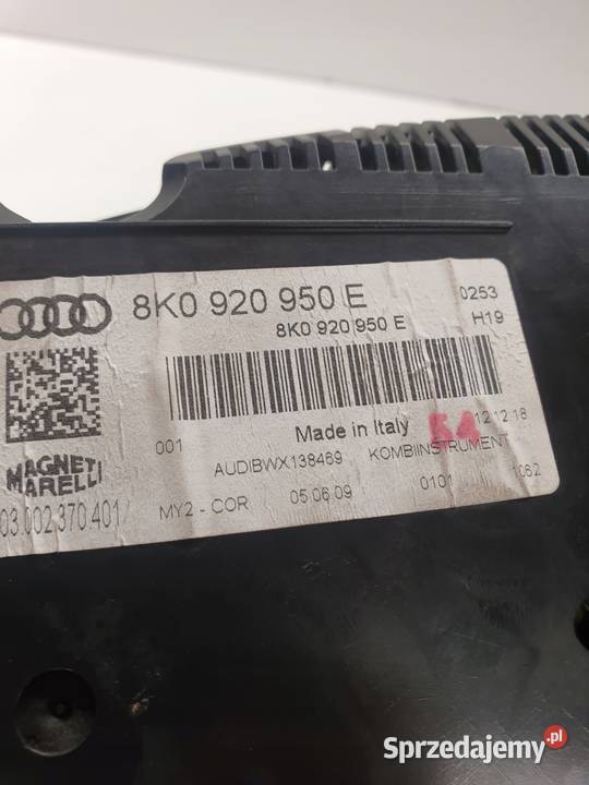 LICZNIK ZEGARY AUDI A4 B8 8K0920950E 20 TFSI Przystajń