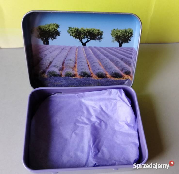 Metalowe pudełko na zawiasach z motywem pola Pozostałe Oborniki