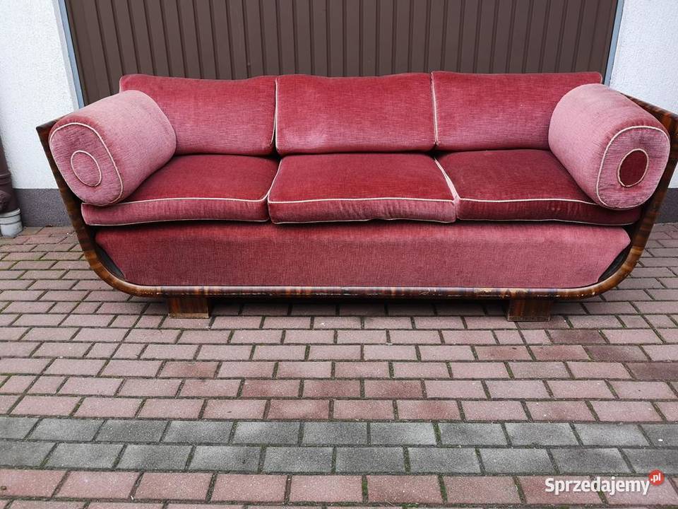Sofa Kanapa ArtDeco Unikat Tulipan Palisander Swarzędz
