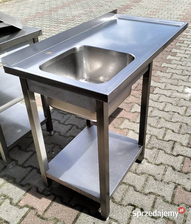 Zlew gastronomiczny jednokomorowy 120x60x85 z