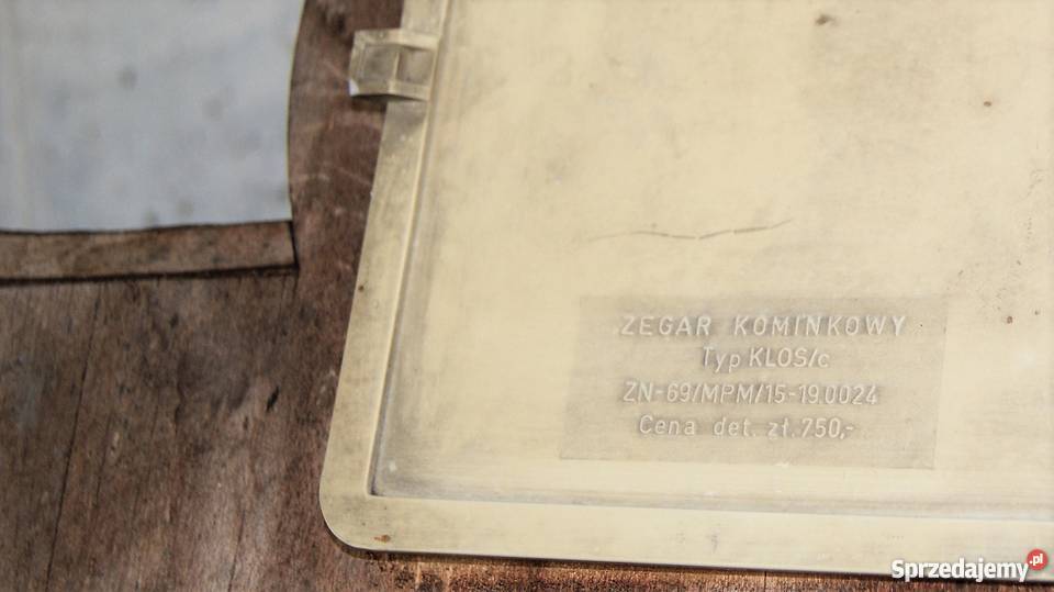 Zegar kominkowy METRON typ KLOSc Beszowa