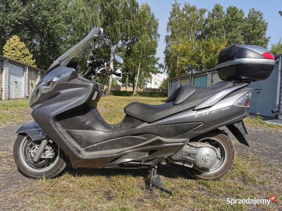 Burgman AN 400 K7 2007r z kufrem centralnym mazowieckie Zielonka sprzedam