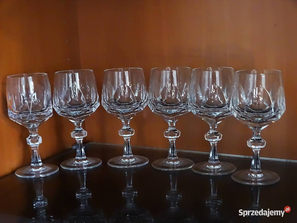 Kryształowe kieliszki do likieru kordialne x 6