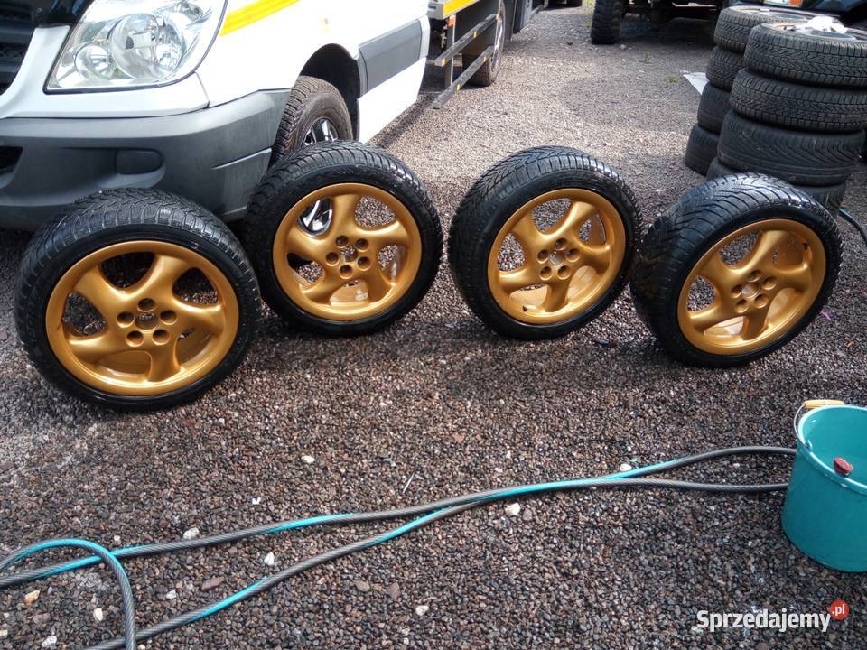 złote felgi 17 5x100 porshe subaru audi vw seat