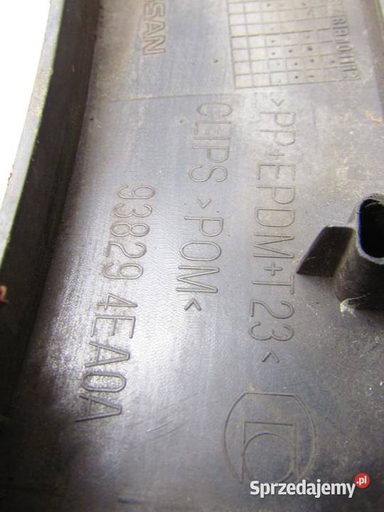 NAKŁADKA LISTWA BŁOTNIKA LEWY TYŁ TYLNA NISSAN