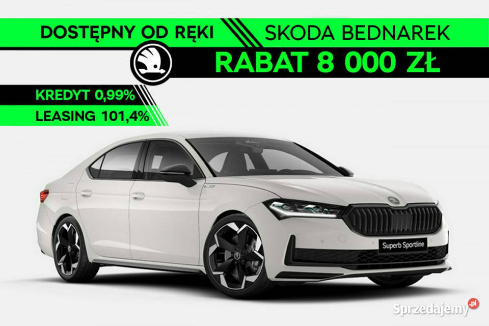 koda Superb Sportline 20 TSI 204 DSG IV 2023 czujnik deszczu Łódź sprzedam