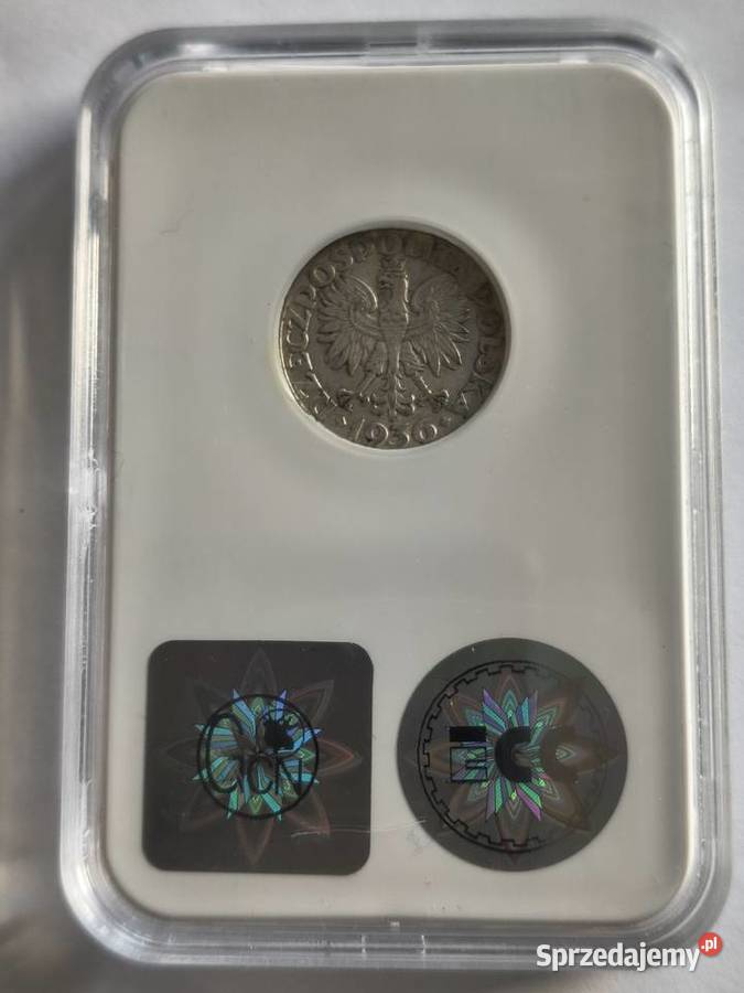 2 złote 1936 żaglowiec grading AU50 srebro Szczecin sprzedam