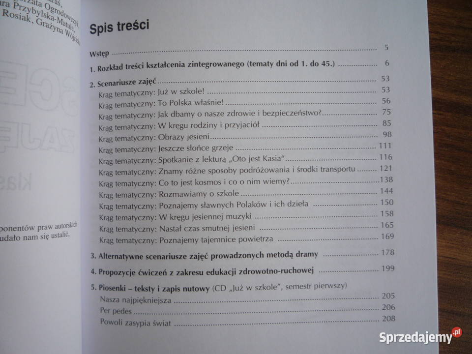 Już w szkole 3 Scenariusze zajęć rozkłady