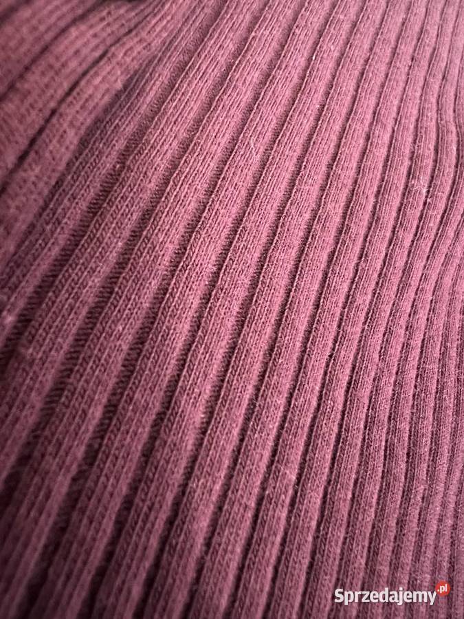 Sweter prążkowany z długim rękawem z guzikami H&M Jasło