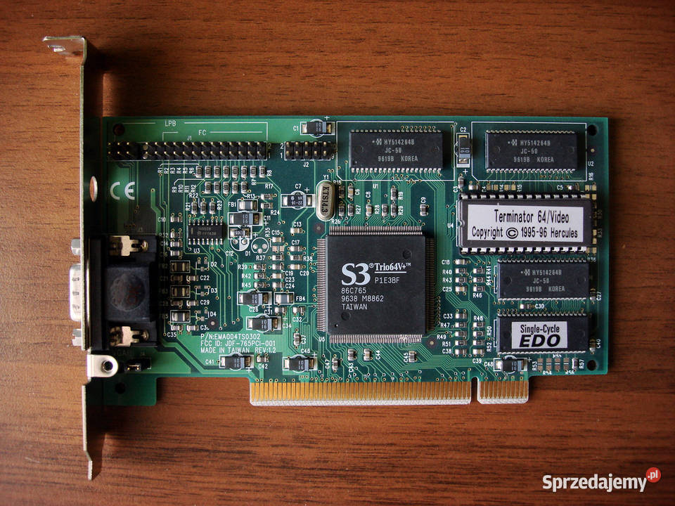 Karty graficzne retro Trident Cirrus Logic S3
