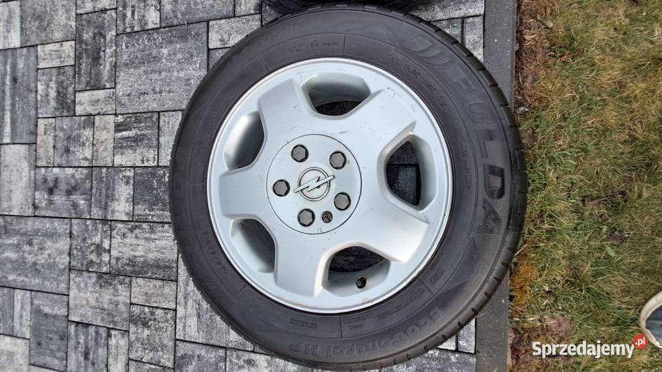 Komplet kół aluminiowych letnich OPEL 195x65x15 Rzepin-Kolonia sprzedam