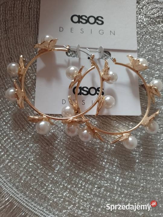 ASOS Bogato zdobione perłami Kolczyki koła z Dodatki Kraków