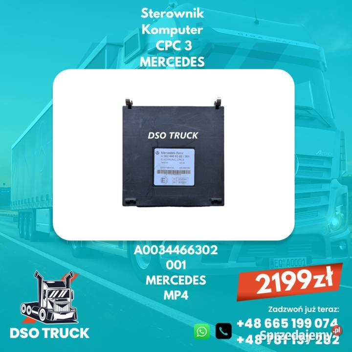 Sterownik Komputer CPC 3 Mercedes A0034466302 Zawichost