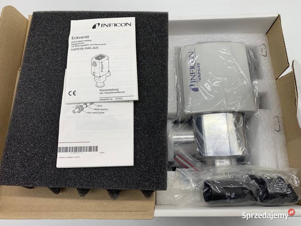 Inficon VAP040A PN 250240 Angle Valve Warszawa