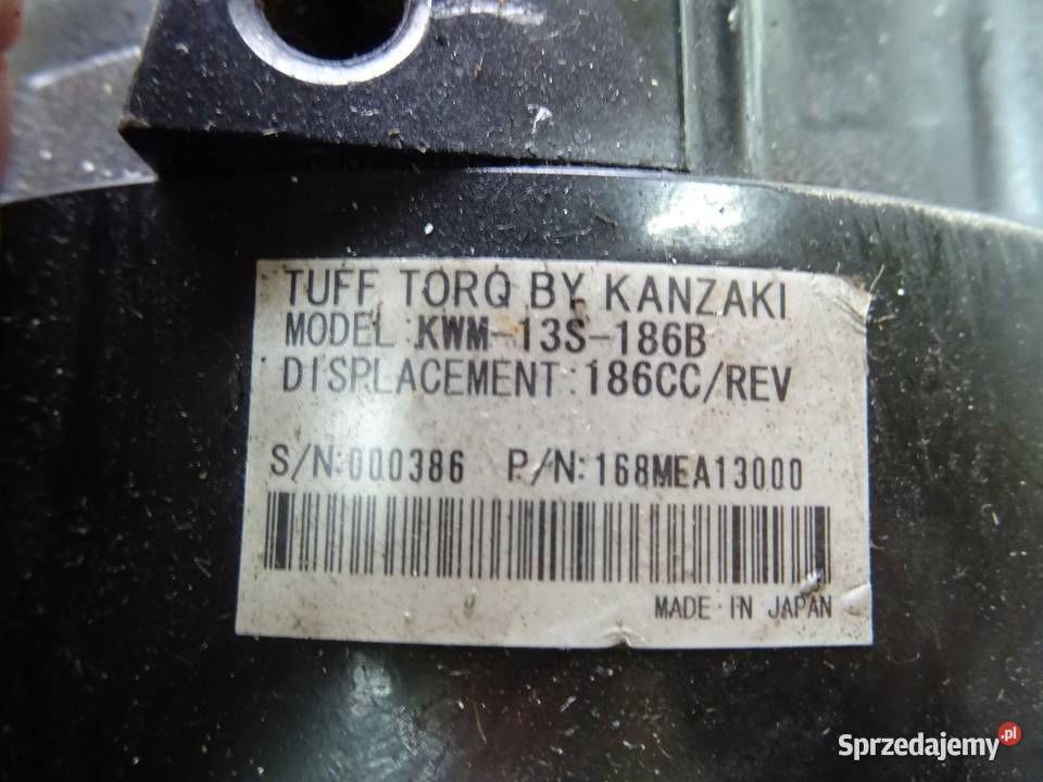 HYDROMOTOR NAPĘD KOŁA TUFF TORQ KWM13S186B Wąchock