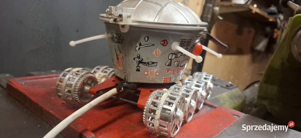 Zabawka Łunochod PRL łazik kosmiczny sprawny Włodawa