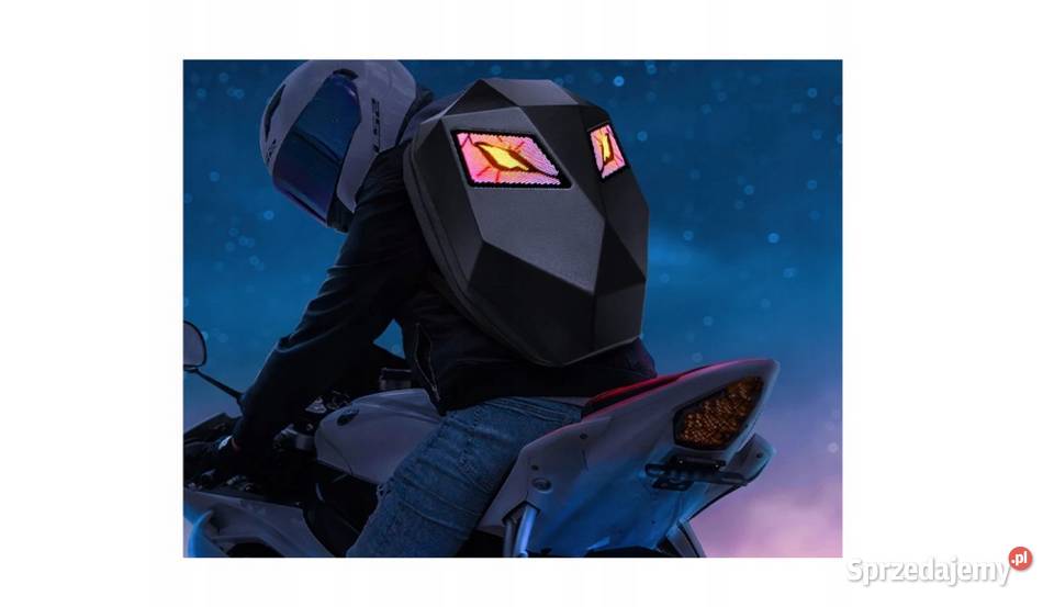 PLECAK MOTOCYKLOWY LED ANIMACJE TWARDY GARB śląskie Sosnowiec sprzedam