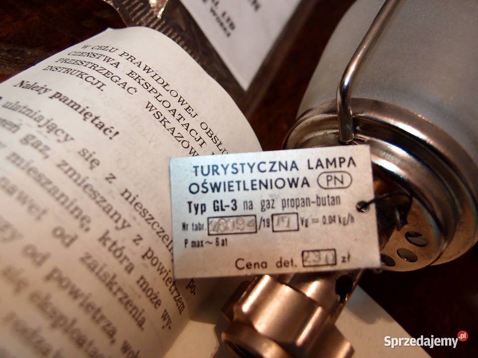 Turystyczna gazowa lampa oświetleniowa PREDOM z Łódź