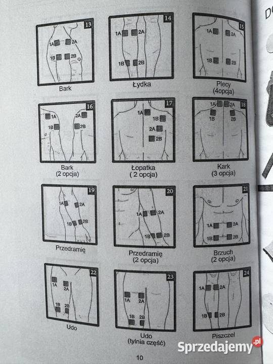 Elektrostymulator masaż 4 elektrody Świebodzice