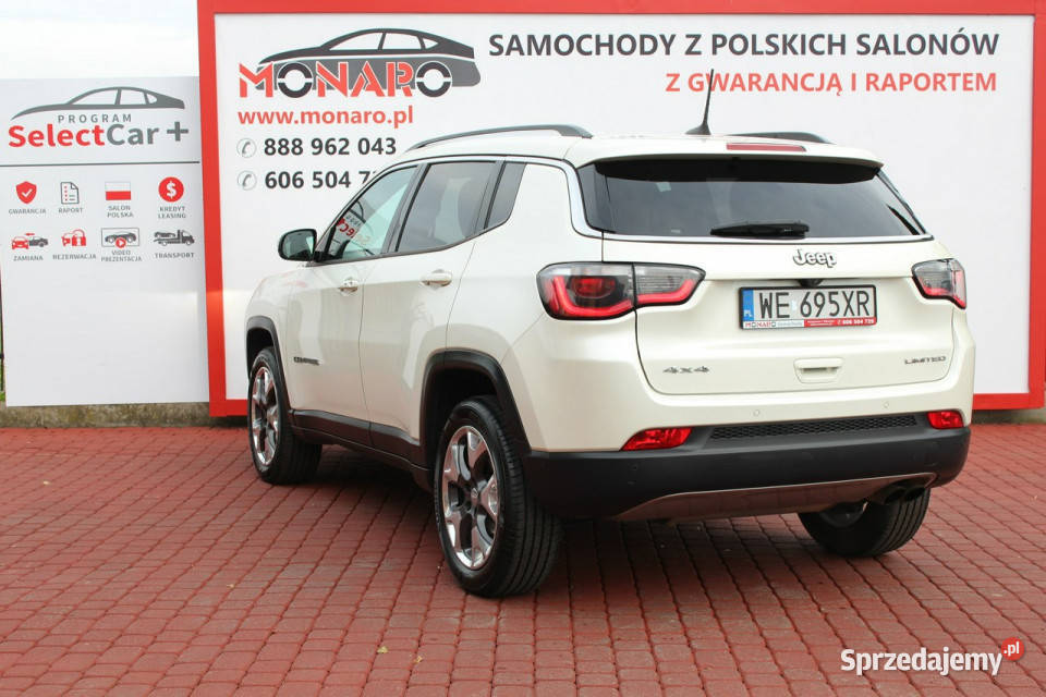 Jeep Compass LIMITED Automat 4WD 4x4 Salon czujnik zmierzchu Włocławek