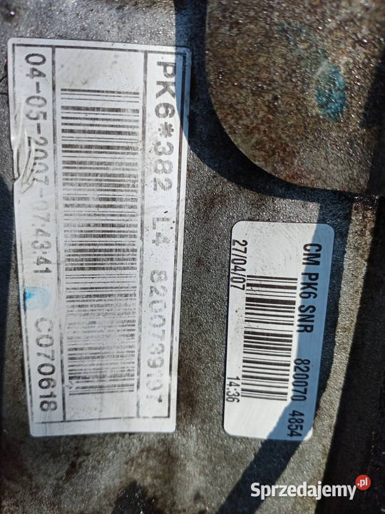 Skrzynia biegów Renault Laguna mk2 19dci 6biegów sprzedam