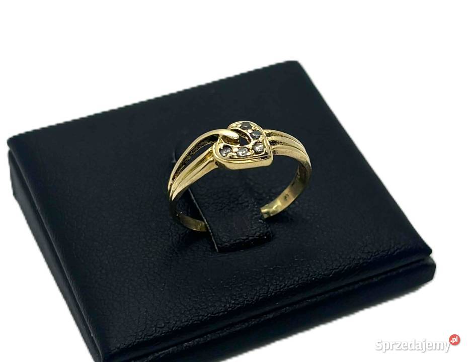 Złoty Pierścionek Sercer 585 174g R12 złoto Elbląg