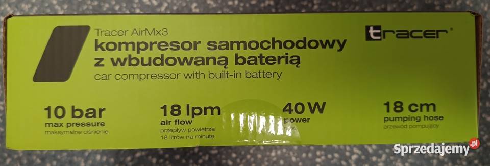 TRACER AirMx3 kompresor samochodowy z wbudowaną Kompresory Ełk