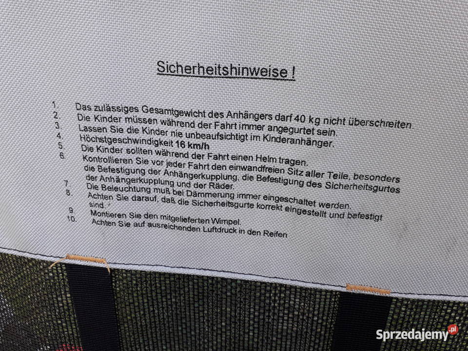 Przyczepka rowerowa składana Warszawa