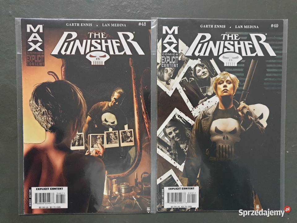 The Punisher 13 oryginalnych komiksów Marvel USA Gdynia
