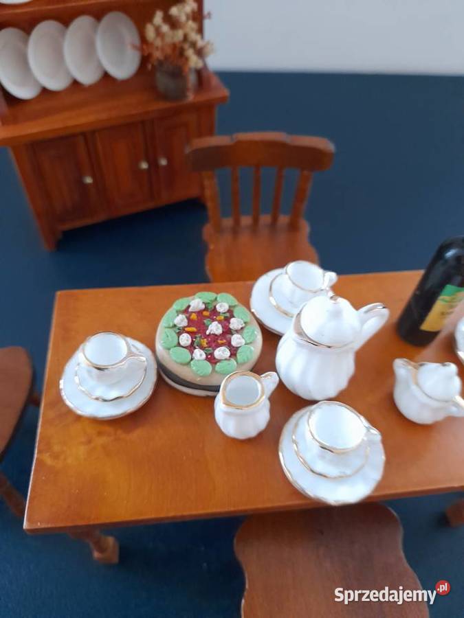 Mebelki do jadalni do domku lalek w skali 112 dolnośląskie Bogatynia