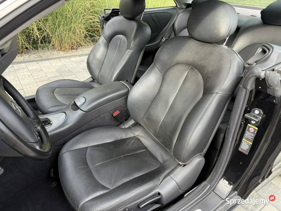 Mercedes CLK 200 czarna na czarnych felgach W209 immobilizer Poznań