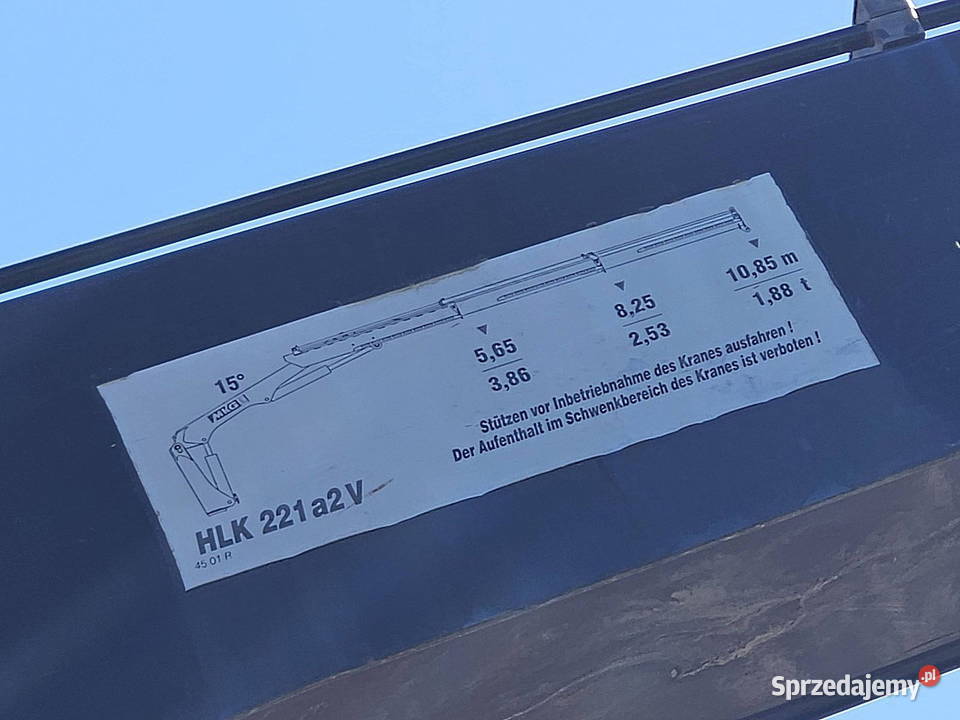 Bidowlany Skrzynia 6x4 z dzwigiem do palet Man mazowieckie Warszawa