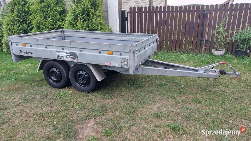 Przyczepka samochodowa zarejestrowana Branderup mazowieckie Nur