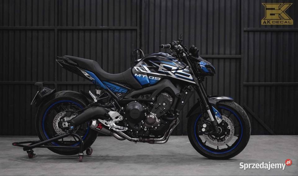 Okleina YAMAHA MT09 2gen 20172020 naklejki na małopolskie Dąbrowa Tarnowska
