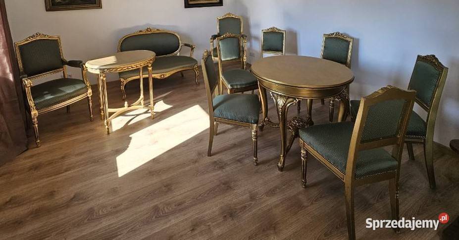 Piękny komplet stylowych mebli lustro Nałęczów