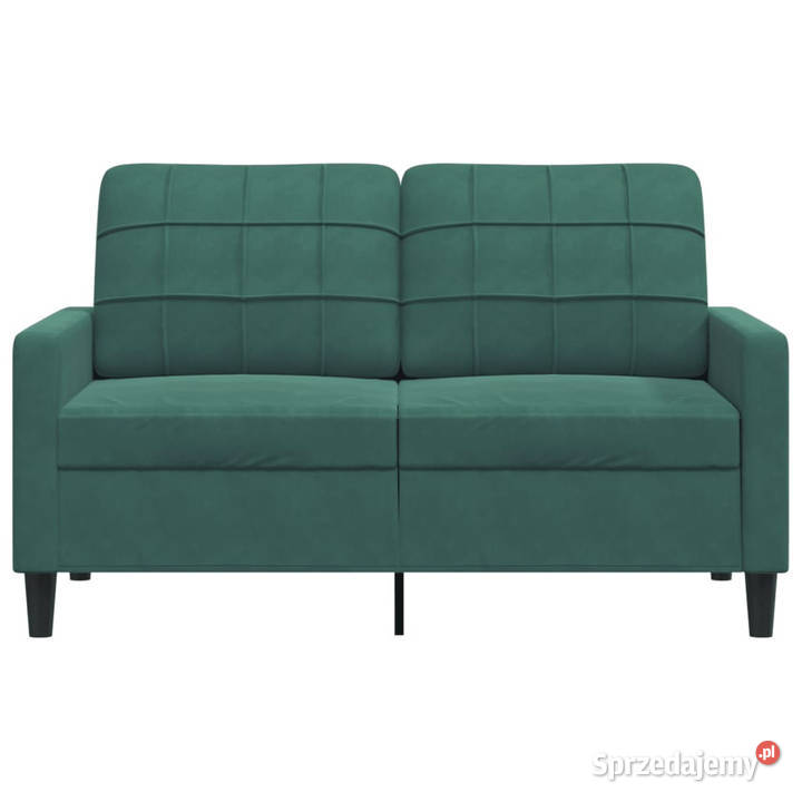 Sofa 2osobowa ciemnozielona 120 tapicerowana Sofy i kanapy Warszawa sprzedam