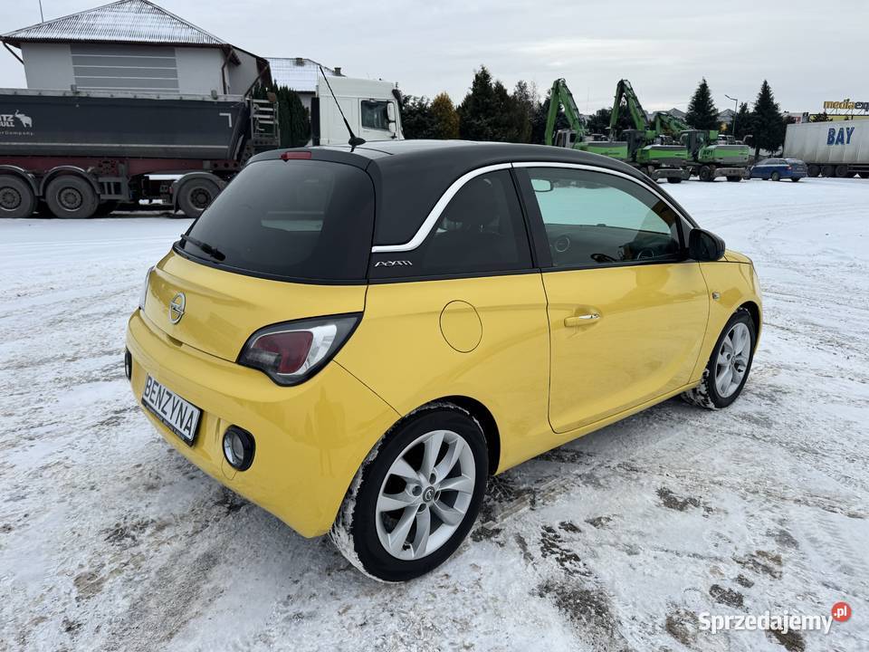 Opel Adam 14 BENZYNA Klimatronik Tempomat Ledy żółty wielkopolskie Konin sprzedam