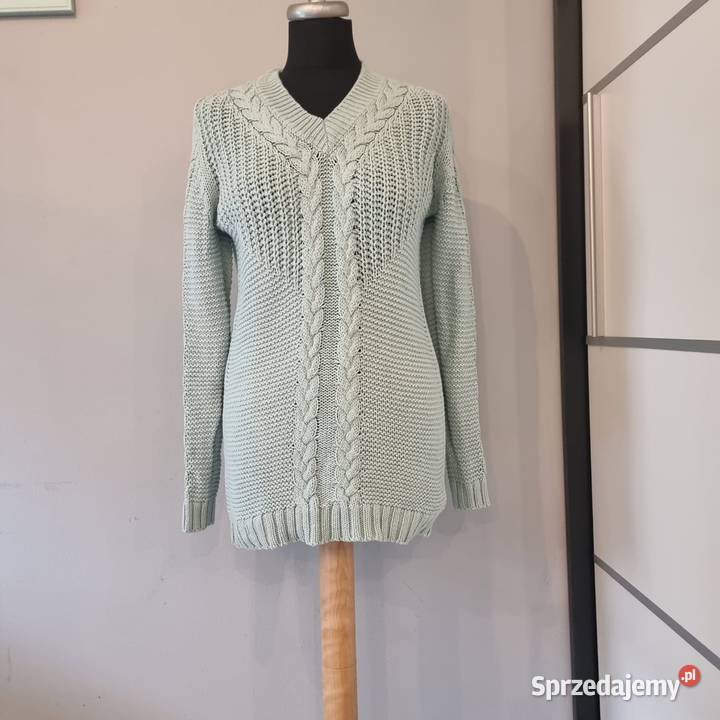 Miętowy sweter damski Mamalicious M niebieski małopolskie Kraków